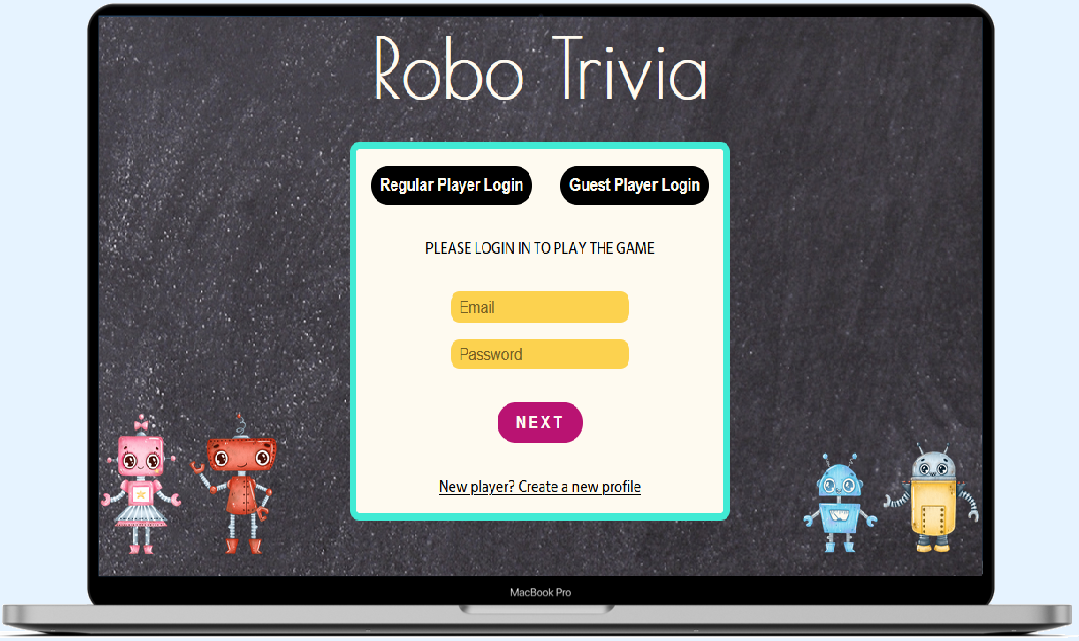 Robo Trivia quiz app